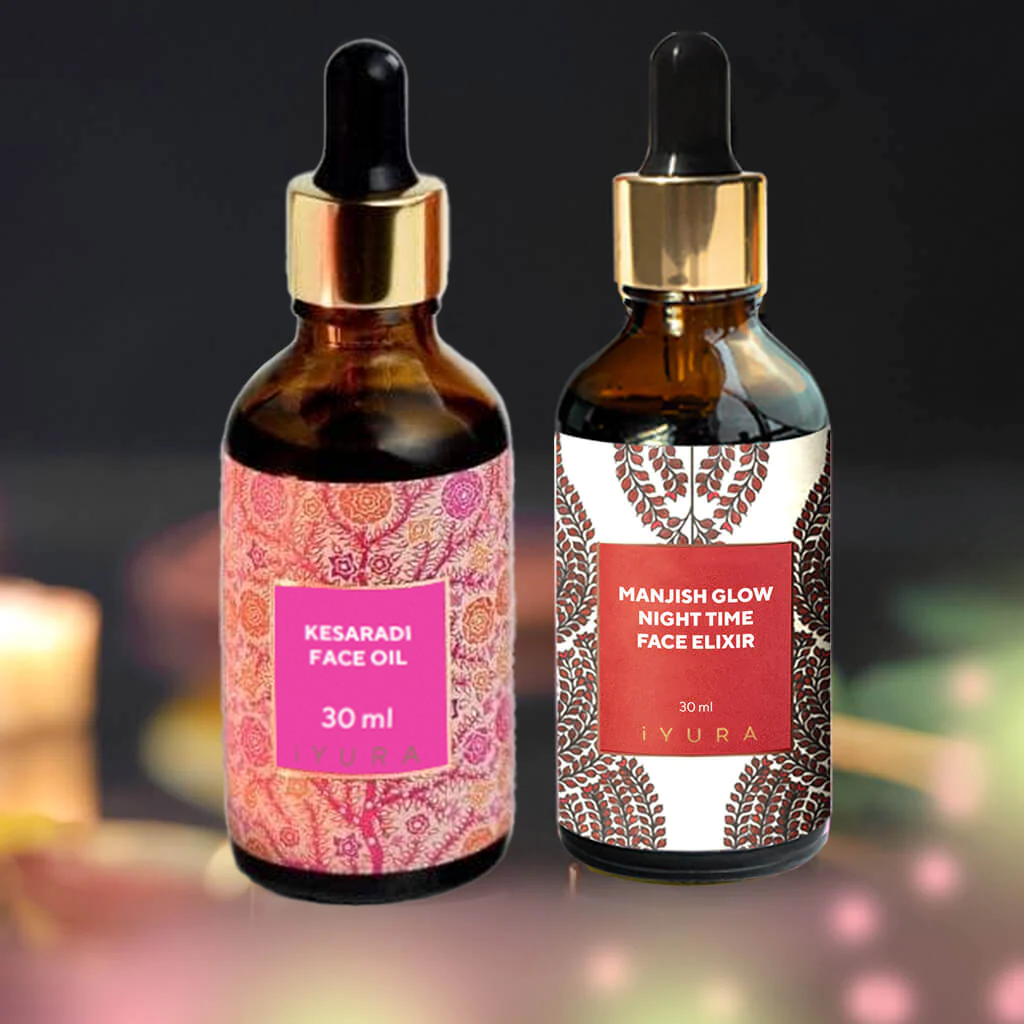 Tag & Nacht Gesichtsöl-Duo - Der beste Feuchtigkeitsspender für gesunde Haut - Ayurvedisches Naturkosmetik-Set